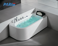 Acrylique Moderne Capacité de Vente en Gros Trempage Intérieur pour Spa Baignoire d'Angle Baignoire Autoportante Whirlpool Surf Massage