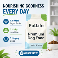 Pochette de stockage pour aliments pour animaux de compagnie, personnalisée, noire mate, de qualité alimentaire, en PE, avec doublure en aluminium, anti-humidité, résistante aux chocs, pour chats et chiens, nourriture sèche
