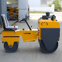 Compacteur routier à double tambour de 0,8 tonne (800 kg) pour travaux routiers, à vendre