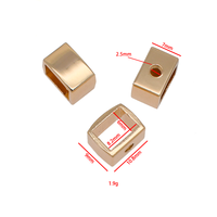 Square Belt Loop Super besar ukuran 50mm cincin tetap DIY kulit kerajinan perangkat keras sabuk logam gesper untuk tas tali tas perangkat keras
