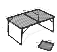 Table pliante en aluminium léger primitif maille en acier Portable pour la maison décrochage plage Camping et pique-niques Style moderne