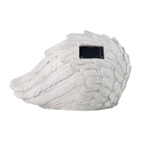 Statue commémorative en résine pour chat, chaton endormi peint à la main avec ailes d'ange, figurine de jardin pour commémorer la perte de votre chat, cadeau de sympathie