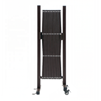 Portes de garage extérieures en accordéon avec palissade debout en métal Clôture rétractable extensible Porte en accordéon en métal