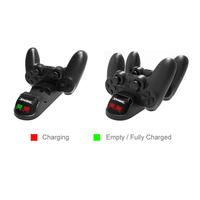 Station de charge pour manettes sans fil, double Usb, avec Led, pour Playstation 4, compatible avec Sony