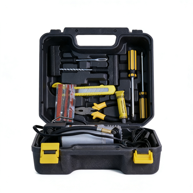 Tire Inflation Pump Automotive Mini DC 12v Car air Compressor for Vehicle with Full Set Tool