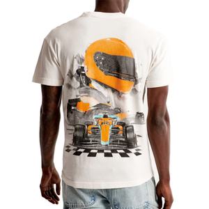 Chemise pour homme en coton respirant confortable à col rond imprimée de haute qualité - Product Image 4