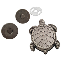 Haute qualité métal magnétique bouton pression tortue forme aimant boucle pour femmes sac à main sac à main accessoires