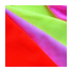 Best Selling 100% Poliéster Hexagon Honeycomb Lavanderia Saco Malha Tecido para Colete Reflectivo ou Saco De Lavanderia