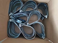 Collier de fixation en acier zingué pour tuyau d'arrosage, support en forme de poire pour une organisation efficace des systèmes d'arrosage en construction
