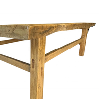 Meubles chinois antiques en bois recyclé Table à thé ancienne Table basse rustique carrée naturelle et solide