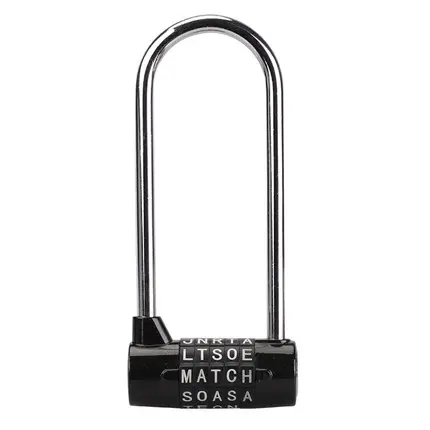 EWIG Mini 5-Alphabet Password Lock Bike U Lock Keyless Bike Lock