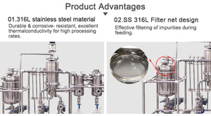 El aparato de destilación de ruta corta de película limpia avanzada produce productos químicos electrónicos de alta pureza para la fabricación de pantallas - Product Image 4