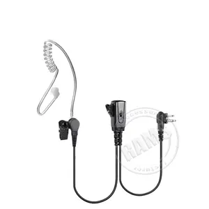 带麦克风Ptt和mo-torola对讲机耳机的双向无线电透明管耳机