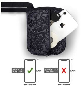 Muestra Gratuita: Bolsa de Tiza Personalizada con Mapa Topográfico Icónico y 2 Bolsillos con Cremallera, Portaescobillas para Escalada en Roca - Product Image 4