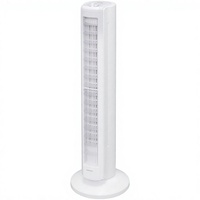 Ventilateur tour Iris Ohyama [Économie d'énergie] - Moteur AC, oscillation automatique, 3 vitesses, commande mécanique des volets réglables haut-bas