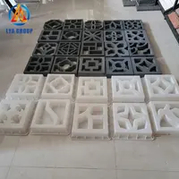 3D Art Hek Venster Blok Schimmel Prefab Beton Tegel Mold Plastic Maken Aanpassen Ontwerp