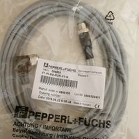 Câble de connexion DM Brand en matériau PBT non blindé avec prise rapide V1-W-5M-PUR-V1-G et bloc terminal M12