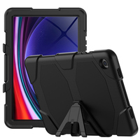 Pelindung Layar Film Silikon Casing Tablet untuk Samsung Galaxy Tab A9 Plus 11" A11 Plus Tahan Banting Kokoh dengan Bracket Lepas Pasang