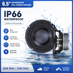 Haut-parleur de subwoofer passif étanche IPX6 de 4 pouces, enceinte de 4 haut-parleurs, woofer pour système audio marin extérieur - Product Image 1