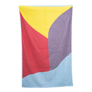 Toalla de playa de algodón puro, 70x140 cm, diseño abstracto, toalla de baño gruesa para uso en la playa - Product Image 2