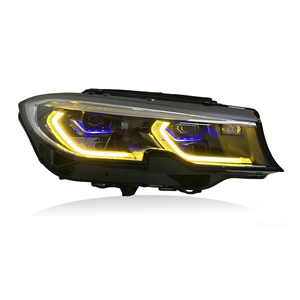 SJC Auto nuovo aggiornamento tre colori drl fari commutabili per BMW 3 serie G20 G28 19-22 giallo bianco ambra fari Laser - Product Image 3