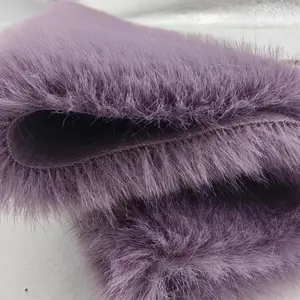 customized high quality solid faux mink fur fabric 1000g fabric for winter coat and collar