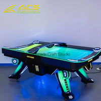 Nouvelle Arrivée ACS : Table de Jeu Incurvée Électronique à Monnayeur pour 2 Joueurs, Jeu de Hockey Aérien Sportif, Logo Personnalisé, Garantie 12 Mois