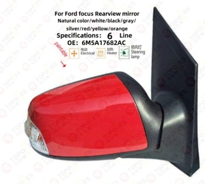 Número de piezas # 6M5A17682AC, accesorios para coche, montaje de espejo <span class=keywords><strong>retrovisor</strong></span> derecho de puerta lateral exterior para <span class=keywords><strong>Ford</strong></span> <span class=keywords><strong>Focus</strong></span> <span class=keywords><strong>2008</strong></span> - Product Image 1