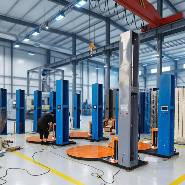 Factory Direct Pallet Stretch Wrapper Wholesale Price Automatic Pallet Wrapping Machine