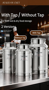 Contenitore per <span class=keywords><strong>Latte</strong></span> in Acciaio Inox SUS304 Grado Alimentare, Serbatoio Ermetico con Rubinetto per <span class=keywords><strong>Latte</strong></span>, Olio, Vino e Miele - Product Image 4