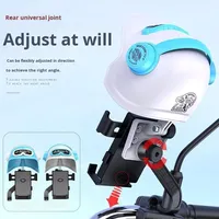 Support de téléphone pour casque de vélo, fixation guidon, flexible, portable, hauteur réglable, rotation à 360 degrés, en ABS – Meilleure vente