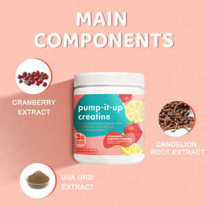 개인 라벨 펌프-it-up 50 인분 크레아틴 성인의 맛있는 딸기 레모네이드 맛 허브 보충제 소프트젤 캡슐 - Product Image 3