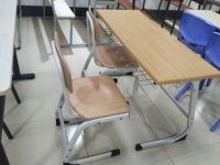 Ensemble de mobilier scolaire neuf : Bureau et chaise double pour étudiant, table et chaise d'école, bureau d'étude pour étudiant