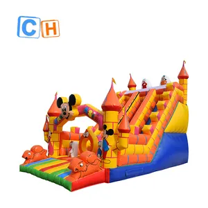 CH Hot Sale Popular Commercial Inflatable Jumping Castle Slide For Kids Large Inflatable Dry Slide