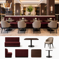 Fournisseur de meubles de restaurant de luxe Vantel, ensemble table et chaises de salle à manger modernes pour usage commercial et hôtelier