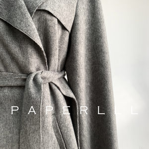 Cappotto Lungo Vintage di Alta Qualità per <span class=keywords><strong>Donna</strong></span>, Oversize, Doppiopetto, <span class=keywords><strong>Grigio</strong></span>, con Cintura, per Inverno e Autunno - Product Image 5