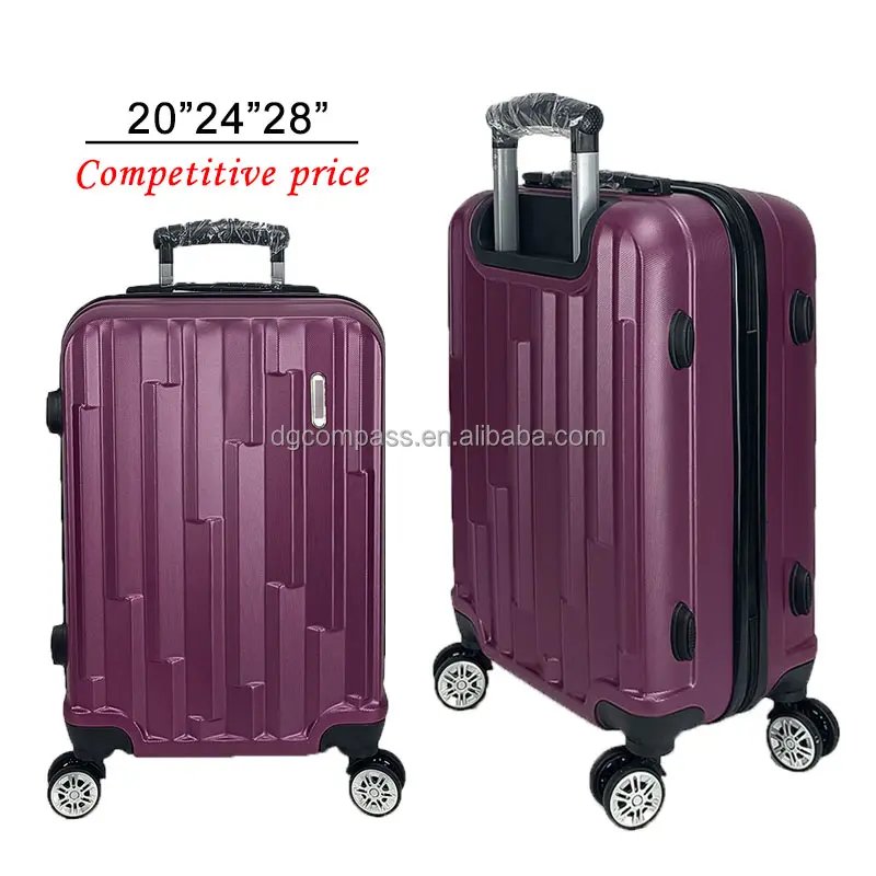 Hot Selling Plastic Travel Luggage High-Capacity Trolley Suitcase Fashionable Ultra Light ABS Hardside 20 Inch Luggage suitcase