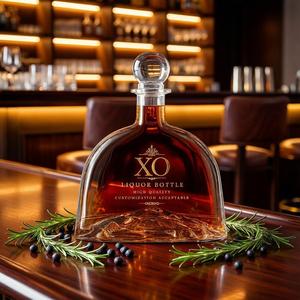 Bouteilles en <span class=keywords><strong>verre</strong></span> cristallin transparent <span class=keywords><strong>de</strong></span> haute qualité pour Tequila, Brandy, <span class=keywords><strong>Whisky</strong></span>, Vin, 700 ml, vides, avec bouchon en liège, logo/couleur personnalisés - Product Image 3