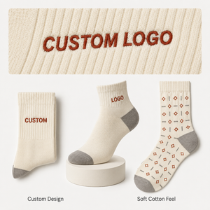 Chaussettes de sport antidérapantes personnalisées pour hommes, chaussettes de compression pour le cyclisme, le basketball, la course à pied, en coton de qualité supérieure, unisexes - Product Image 5