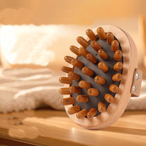 Brosse de <span class=keywords><strong>massage</strong></span> méridienne Brosse pour le ventre Airbag en bois Brosse pour le cuir chevelu Cinq éléments Déblocage du corps <span class=keywords><strong>Massage</strong></span> abdominal Outil de <span class=keywords><strong>massage</strong></span> des jambes - Product Image 3