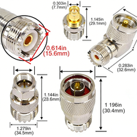 Adaptador UHF SO239 PL259 UHF a SMA BNC N F FME TNC MCX MINI UHF LMR400 RG58 Conectores Coaxiales (RF) Antena RF