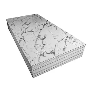 Manufacturers Wholesale KTV Hotel Background PVC Marble Wallboard For Whole House Fast PVC Stone Board