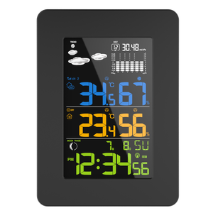 Station météo numérique sans fil intelligente pour la maison, surveillance de la température et de l'humidité, prévisions météorologiques, matériau ABS, <span class=keywords><strong>design</strong></span> moderne, extérieur - Product Image 5
