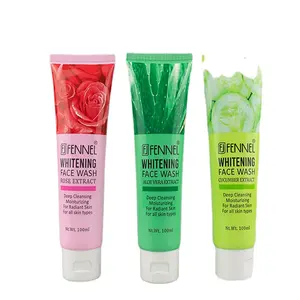 Funcho Whitening Face Wash 100ml Whitening Face Wash Garante limpeza profunda suave e eficaz que naturalmente clarear a pele