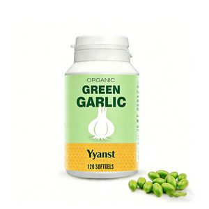 Extrait d'ail vert biologique de haute qualité, marque privée, SANS GLUTEN & SANS SOJA, anti-inflammatoire et antibactérien, en gélules molles - Product Image 1