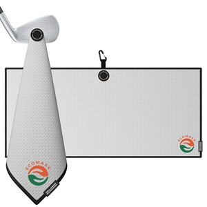 Eco2 Nhà Máy Trực Tiếp Thăng Hoa Trống In Ấn Từ Golf Khăn Sợi Nhỏ Waffle Cường Độ Cao Nam Châm Golf Khăn Set - Product Image 3