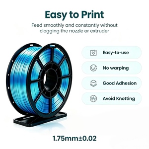 Zorvant 3D Printer Silk PLA 1.75 มม. 1 กก. เอฟเฟกต์เมทัลลิกเงา ความแม่นยำสูง เส้นผ่านศูนย์กลาง 200C รุ่น PLA-SKW01-010 ใช้ได้กับ Ender 3/A1 Mini - Product Image 2
