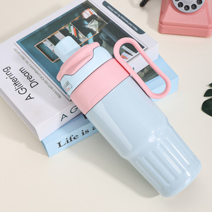 Double Wall Stainless Steel Tumbler Vacuum Insulated Travel Cup with Straw Large Capacity Cold <b>Hot</b> <b>Drink</b> Mug - Product Image 6