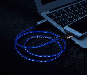 3ft 4ft <span class=keywords><strong>enciende</strong></span> el LED redondo carga cable de carga para iphone6 iphone7 samsung - Product Image 1