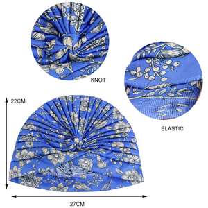 <span class=keywords><strong>Bonnet</strong></span> imprimé floral, Turban pour femmes, nouvelle collection, couvre la tête, <span class=keywords><strong>chimio</strong></span>, perte de cheveux, chapeau de sommeil - Product Image 2